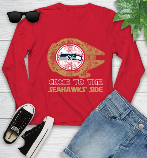 NFL Come To The Seattle Seahawks Wars Football Sports Youth Long Sleeve nfl come to the seattle seahawks wars football sports youth long sleeve 7839