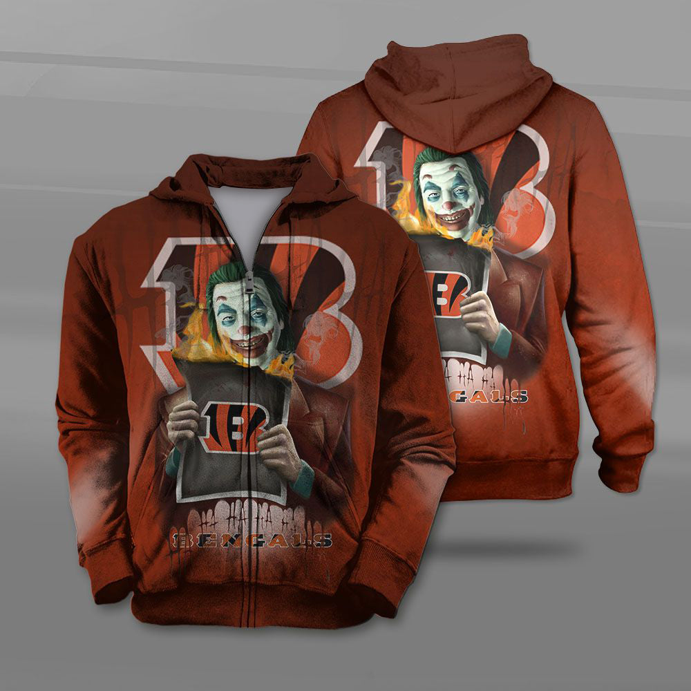 NFL Printed Cincinnati Bengals Hoodies Joker Hoodie For Sale nfl printed cincinnati bengals hoodies joker hoodie for sale 2011 2yvae