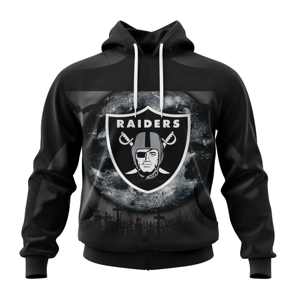 NFL Printed Las Vegas Raiders Hoodies Halloween Custom Name & Number nfl printed las vegas raiders hoodies halloween custom name %26 number 5988 hfeir