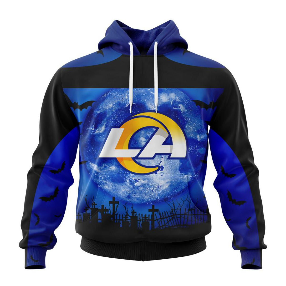 NFL Printed Los Angeles Rams Hoodies Halloween Custom Name & Number nfl printed los angeles rams hoodies halloween custom name %26 number 2093 ujcnh
