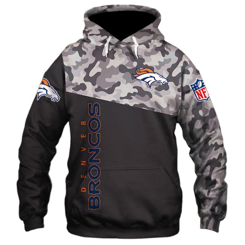 NFL Printed Men's Denver Broncos Military Hoodies 3D Sweatshirt Pullover nfl printed mens denver broncos military hoodies 3d sweatshirt pullover 8455 5ztpt