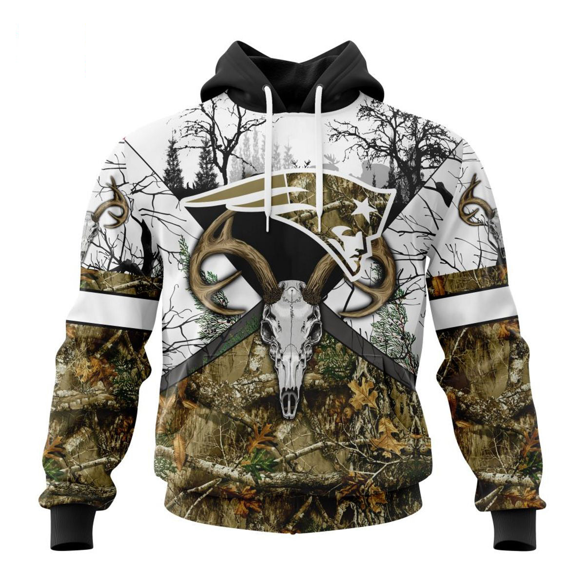 NFL Printed Realtree Camo New England Patriots Hoodie Custom Name & Number nfl printed realtree camo new england patriots hoodie custom name %26 number 2489 5rllb