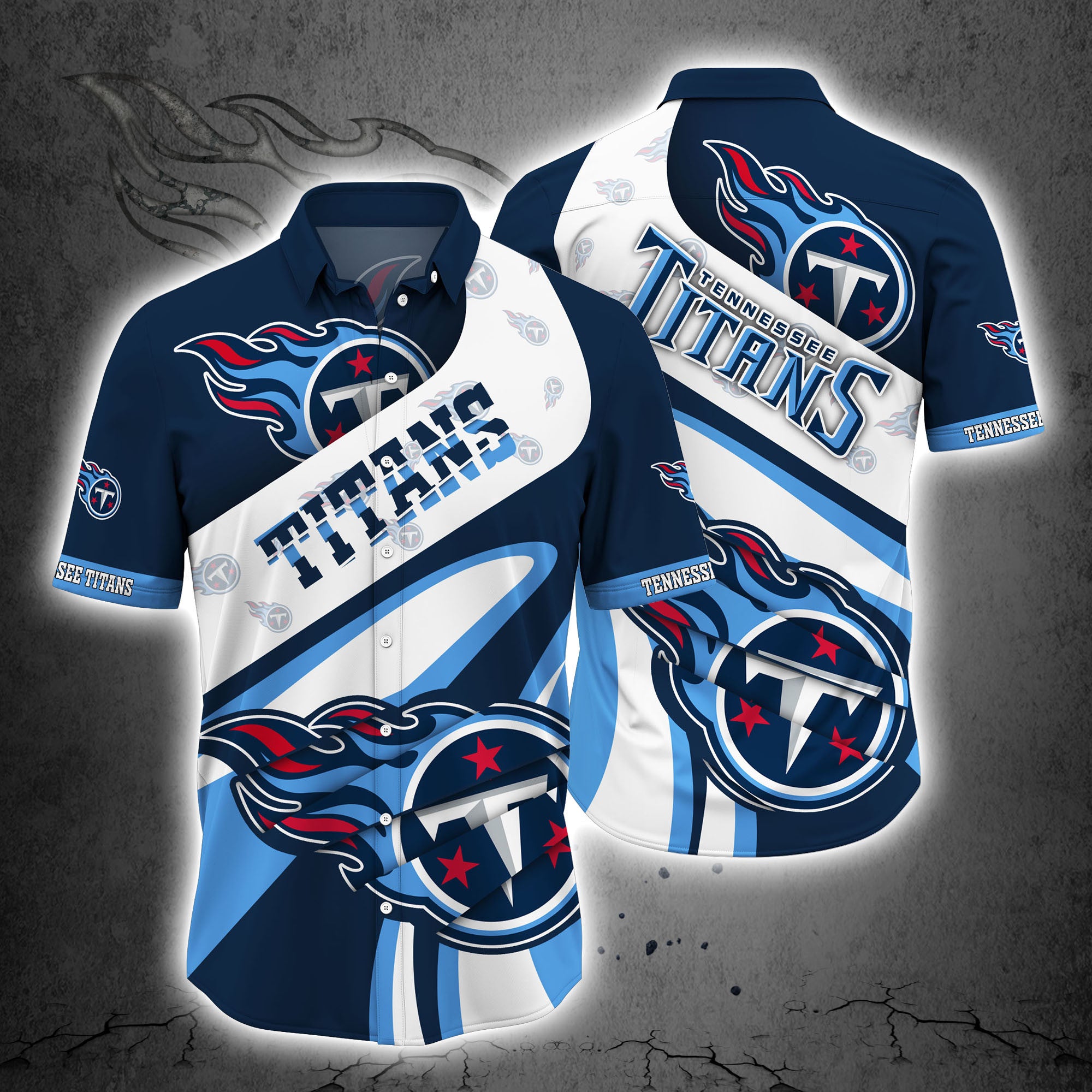 NFL Tennessee Titans Button Up Shirt Short Sleeve Big Logo nfl tennessee titans button up shirt short sleeve big logo 8225 j9yrf