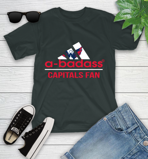 NHL A Badass Washington Capitals Fan Adidas Hockey Sports Youth T-Shirt nhl a badass washington capitals fan adidas hockey sports youth t shirt 4410 ipbqj