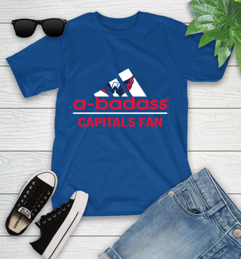NHL A Badass Washington Capitals Fan Adidas Hockey Sports Youth T-Shirt nhl a badass washington capitals fan adidas hockey sports youth t shirt 5978 b1lml