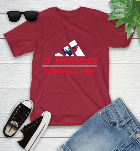 NHL A Badass Washington Capitals Fan Adidas Hockey Sports Youth T-Shirt nhl a badass washington capitals fan adidas hockey sports youth t shirt 9139 uudbt