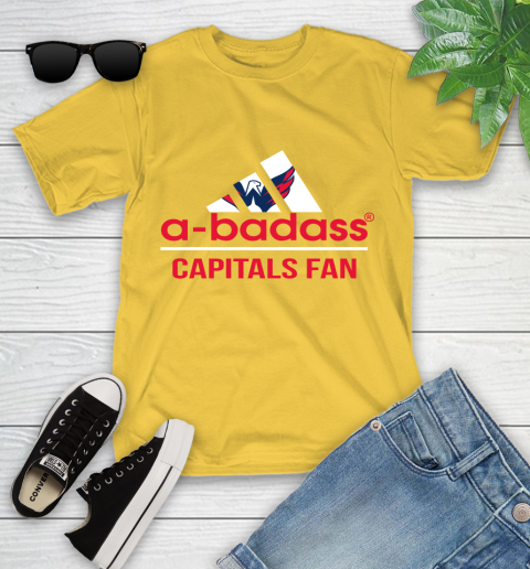 NHL A Badass Washington Capitals Fan Adidas Hockey Sports Youth T-Shirt nhl a badass washington capitals fan adidas hockey sports youth t shirt 9750