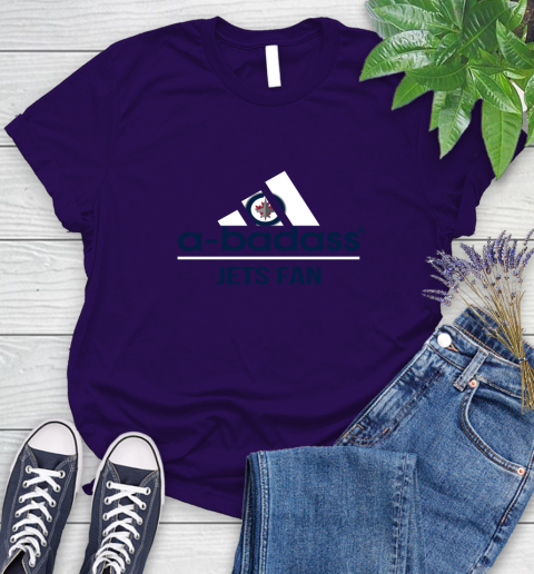 NHL A Badass Winnipeg Jets Fan Adidas Hockey Sports Women's T-Shirt nhl a badass winnipeg jets fan adidas hockey sports womens t shirt 2565 8svnq