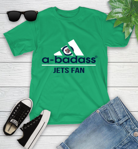 NHL A Badass Winnipeg Jets Fan Adidas Hockey Sports Youth T-Shirt nhl a badass winnipeg jets fan adidas hockey sports youth t shirt 8166 nbdwg