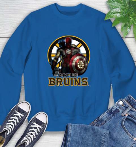 NHL Captain America Thor Spider Man Hawkeye Avengers Endgame Hockey Boston Bruins Sweatshirt nhl captain america thor spider man hawkeye avengers endgame hockey boston bruins sweatshirt 7444 d2kse