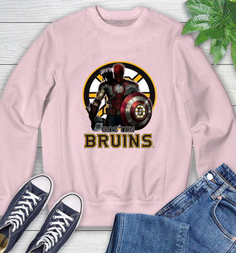 NHL Captain America Thor Spider Man Hawkeye Avengers Endgame Hockey Boston Bruins Sweatshirt nhl captain america thor spider man hawkeye avengers endgame hockey boston bruins sweatshirt 8940 gazy4