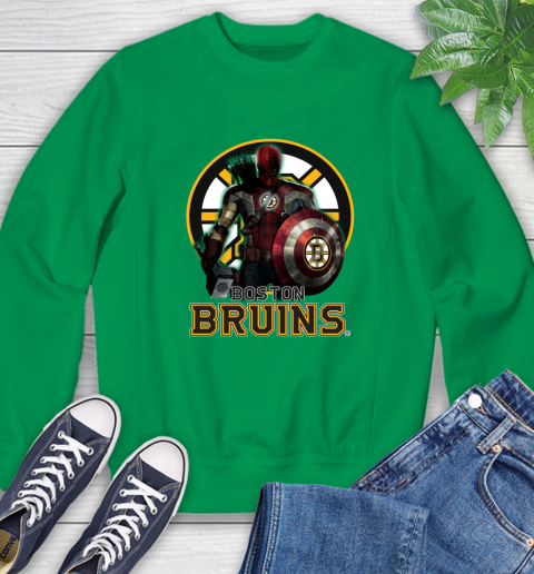 NHL Captain America Thor Spider Man Hawkeye Avengers Endgame Hockey Boston Bruins Sweatshirt nhl captain america thor spider man hawkeye avengers endgame hockey boston bruins sweatshirt 9802 5jt2h