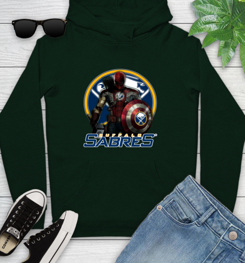NHL Captain America Thor Spider Man Hawkeye Avengers Endgame Hockey Buffalo Sabres Youth Hoodie nhl captain america thor spider man hawkeye avengers endgame hockey buffalo sabres youth hoodie 2512 tspiy