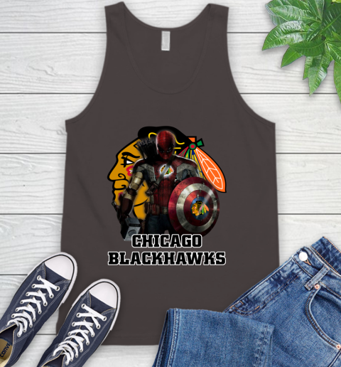 NHL Captain America Thor Spider Man Hawkeye Avengers Endgame Hockey Chicago Blackhawks Tank Top nhl captain america thor spider man hawkeye avengers endgame hockey chicago blackhawks tank top 4851 4odbv