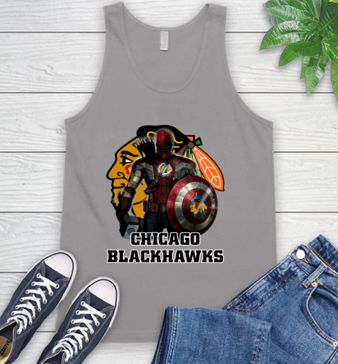 NHL Captain America Thor Spider Man Hawkeye Avengers Endgame Hockey Chicago Blackhawks Tank Top nhl captain america thor spider man hawkeye avengers endgame hockey chicago blackhawks tank top 6010 mckwp