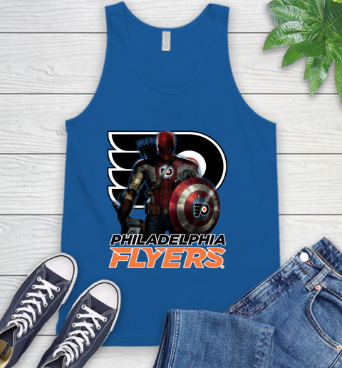 NHL Captain America Thor Spider Man Hawkeye Avengers Endgame Hockey Philadelphia Flyers Tank Top nhl captain america thor spider man hawkeye avengers endgame hockey philadelphia flyers tank top 4902 frvh6