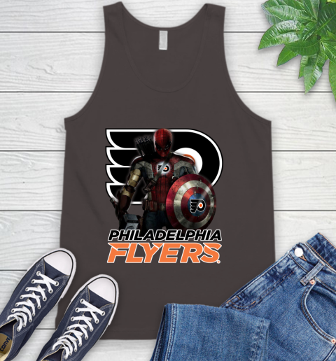 NHL Captain America Thor Spider Man Hawkeye Avengers Endgame Hockey Philadelphia Flyers Tank Top nhl captain america thor spider man hawkeye avengers endgame hockey philadelphia flyers tank top 6586 uszpb