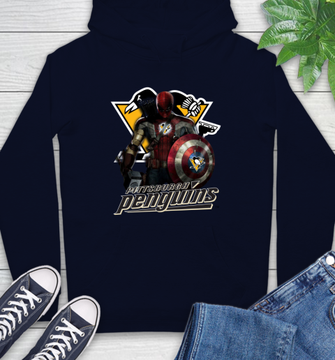 NHL Captain America Thor Spider Man Hawkeye Avengers Endgame Hockey Pittsburgh Penguins Hoodie nhl captain america thor spider man hawkeye avengers endgame hockey pittsburgh penguins hoodie 8557 l6qep