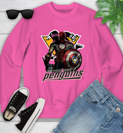 NHL Captain America Thor Spider Man Hawkeye Avengers Endgame Hockey Pittsburgh Penguins Youth Sweatshirt nhl captain america thor spider man hawkeye avengers endgame hockey pittsburgh penguins youth sweatshirt 4153 kes6u