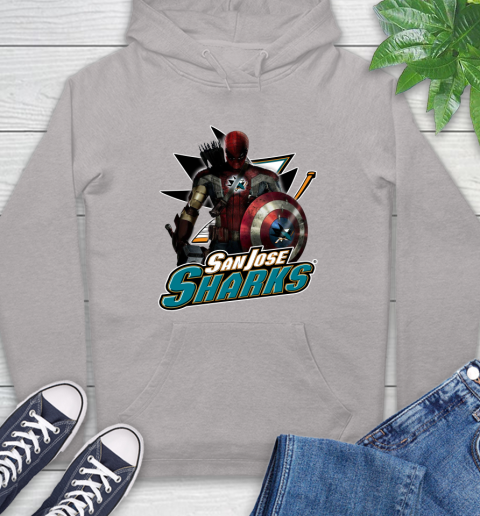 NHL Captain America Thor Spider Man Hawkeye Avengers Endgame Hockey San Jose Sharks Hoodie nhl captain america thor spider man hawkeye avengers endgame hockey san jose sharks hoodie 4684 vecpy