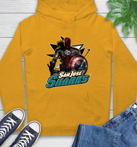 NHL Captain America Thor Spider Man Hawkeye Avengers Endgame Hockey San Jose Sharks Hoodie nhl captain america thor spider man hawkeye avengers endgame hockey san jose sharks hoodie 8058 ff5cd