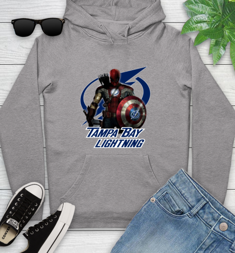 NHL Captain America Thor Spider Man Hawkeye Avengers Endgame Hockey Tampa Bay Lightning Youth Hoodie nhl captain america thor spider man hawkeye avengers endgame hockey tampa bay lightning youth hoodie 5630 j8gc8