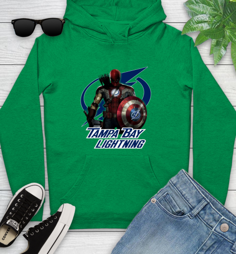 NHL Captain America Thor Spider Man Hawkeye Avengers Endgame Hockey Tampa Bay Lightning Youth Hoodie nhl captain america thor spider man hawkeye avengers endgame hockey tampa bay lightning youth hoodie 6418 7e2gq