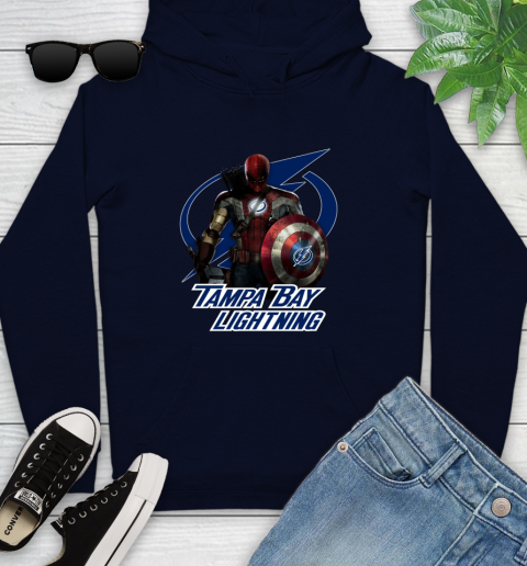 NHL Captain America Thor Spider Man Hawkeye Avengers Endgame Hockey Tampa Bay Lightning Youth Hoodie nhl captain america thor spider man hawkeye avengers endgame hockey tampa bay lightning youth hoodie 9534 tyuhw