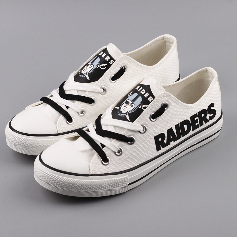 Oakland Raiders Low Top Canvas Shoes Sneakers