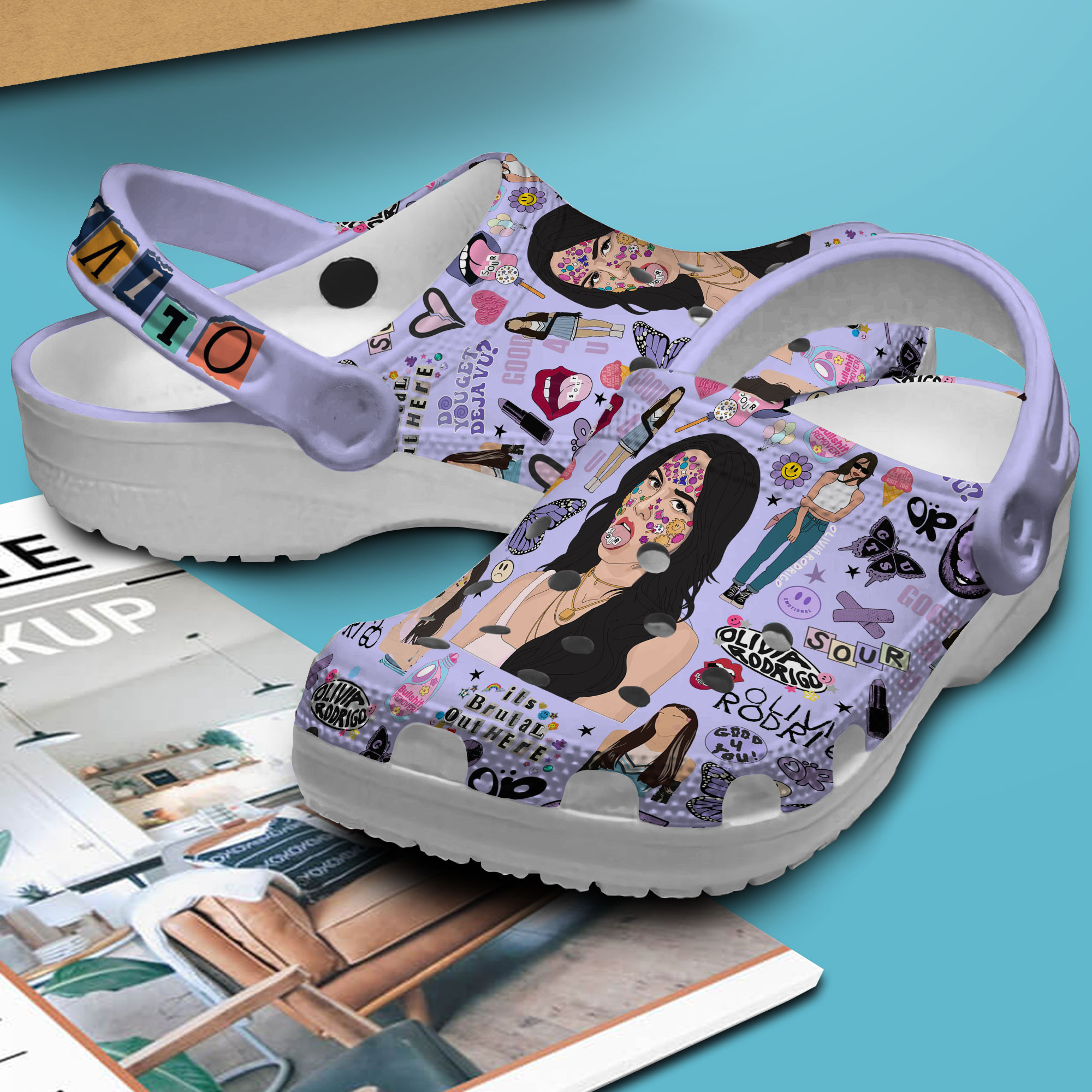 Olivia Rodrigo Music Crocs Crocband Clogs Shoes for morton's neuroma Rookbrand