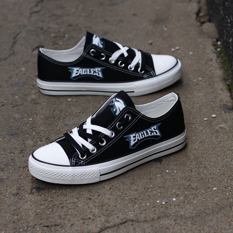 Philadelphia Eagles Limited Print NFL Football Fans Low Top Canvas Shoes Sport Sneakers T-DG18H