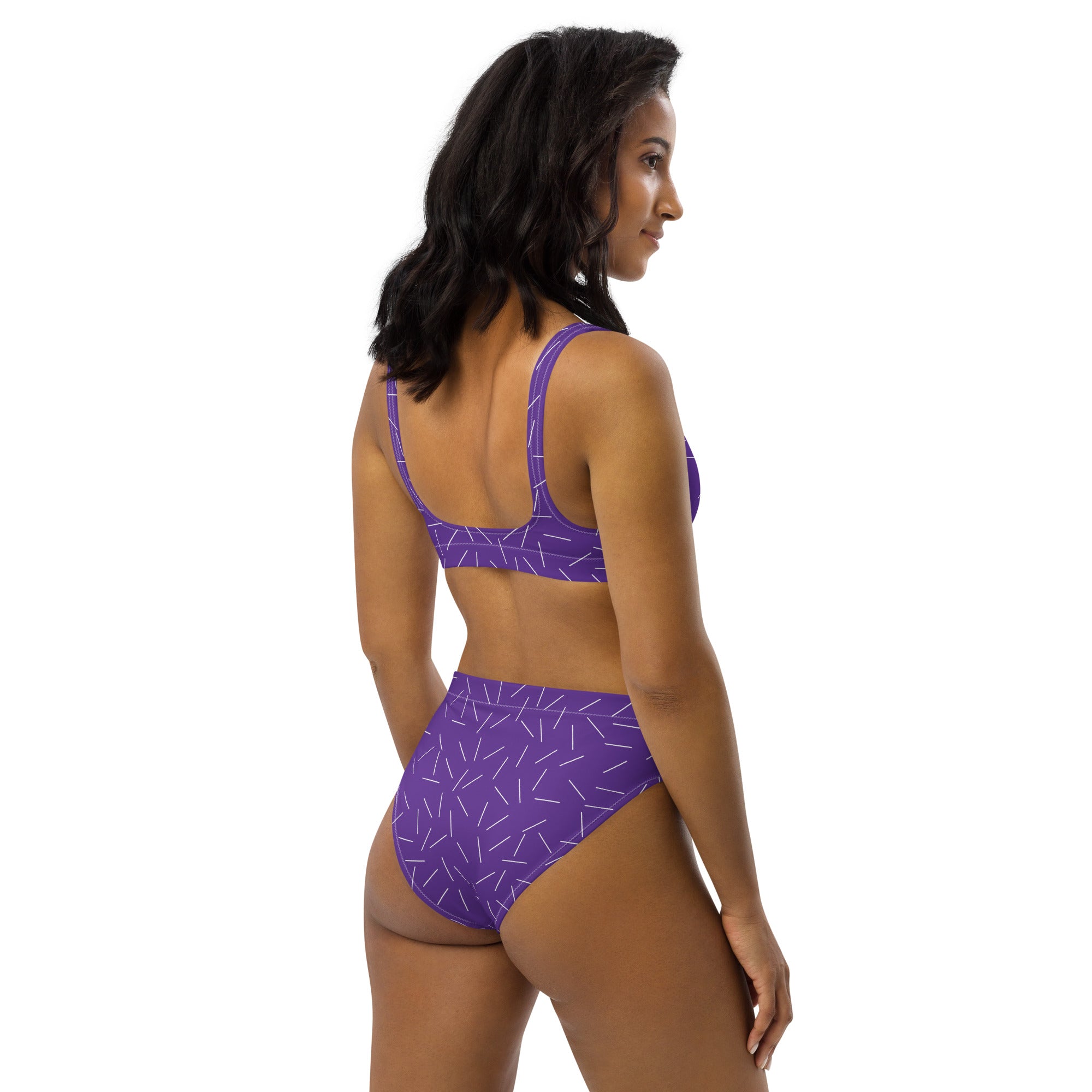 Purple Recycled High-Waisted Bikini Rookbrand purple recycled high waisted bikini rookbrand 6917 1vn7l