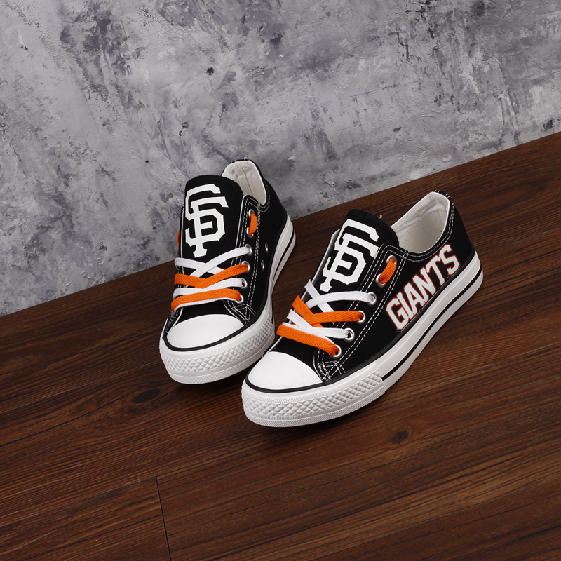 San Francisco Giants Limited Print MLB Baseball Fans Luminous Low Top Canvas Shoes Sport Sneakers T-DAC108HY