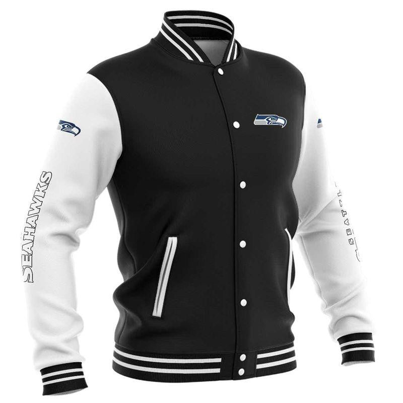 Seattle Seahawks Baseball Jacket For Men Men seattle seahawks baseball jacket for men men 5073