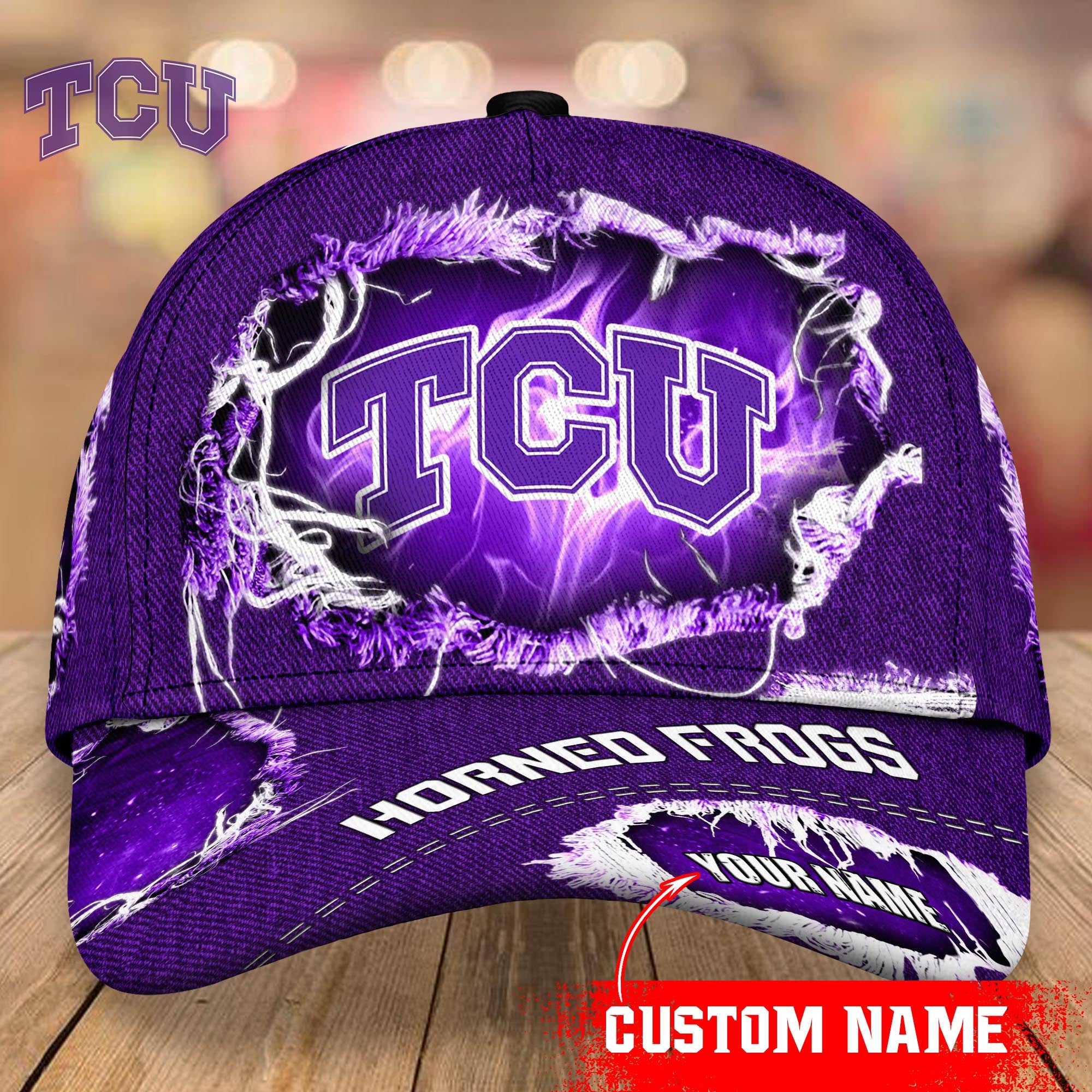 TCU Horned Frogs Baseball Caps Custom Name Rookbrand tcu horned frogs baseball caps custom name rookbrand 2568 bmomy