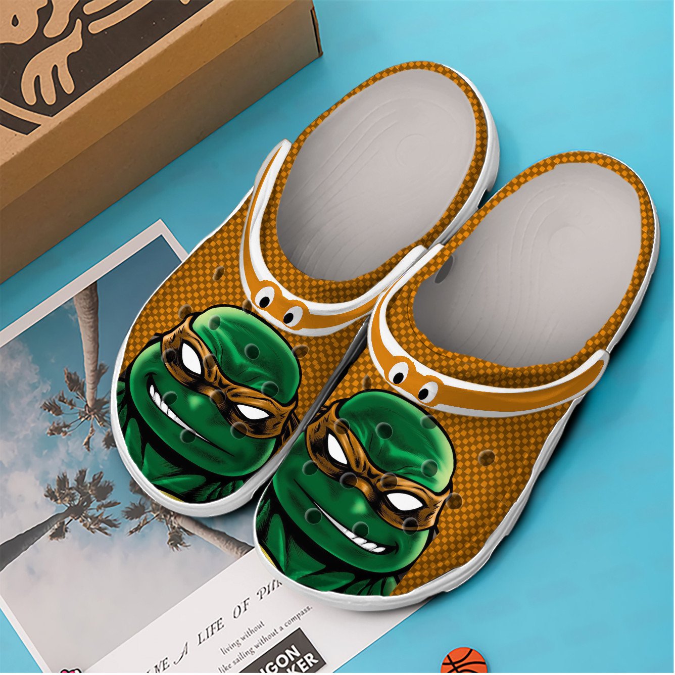 Teenage Mutant Ninja Turtles Movie Crocs Crocband Clogs Shoes for Beach Walking Rookbrand