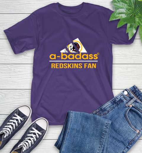 Washington Redskins NFL Football A Badass Adidas Adoring Fan Sports T-Shirt washington redskins nfl football a badass adidas adoring fan sports t shirt 7705 zwf7q