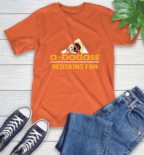 Washington Redskins NFL Football A Badass Adidas Adoring Fan Sports T-Shirt washington redskins nfl football a badass adidas adoring fan sports t shirt 8951 wv9fb