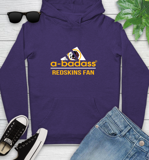 Washington Redskins NFL Football A Badass Adidas Adoring Fan Sports Youth Hoodie washington redskins nfl football a badass adidas adoring fan sports youth hoodie 5773 p67ho