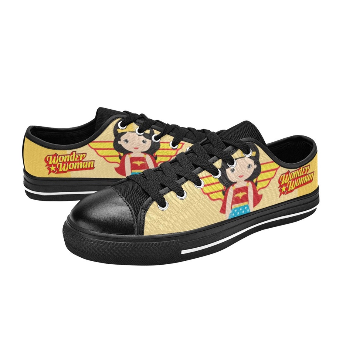 Wonder Woman Chibi Low Top Shoes - Yeezy Store
