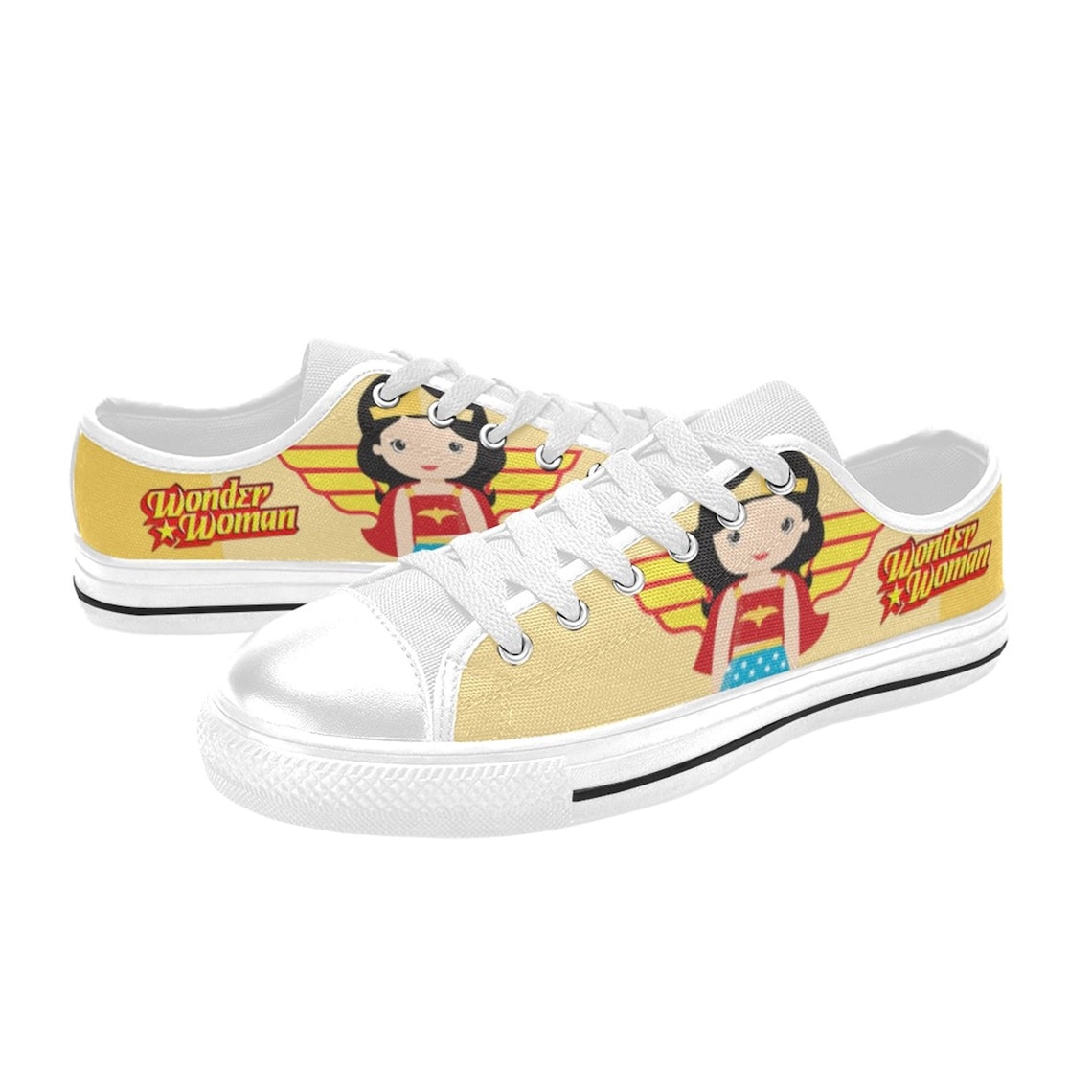 Wonder Woman Chibi Low Top Shoes - Yeezy Store